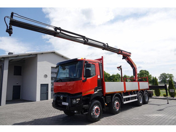 Dropside/ Flatbed truck, Crane truck Renault C 430 / 8x4 / SKRZYNIOWY 7 M + HDS PALFINGER PK 24001-K C / WYSÓ: picture 3 Dropside/ Flatbed truck, Crane truck Renault C 430 / 8x4 / SKRZYNIOWY 7 M + HDS PALFINGER PK 24001-K C / WYSÓ: picture 3