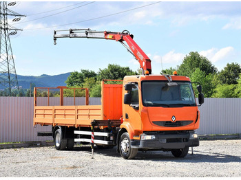 Dropside/ Flatbed truck RENAULT Midlum 220