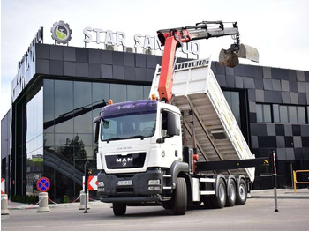 New Crane truck, Tipper MAN  TGS 35.400 8X4 PALFINGER PK 33002 CRANE KIPPER: picture 2