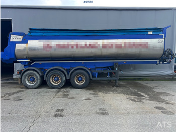 Tipper trailer Langendorf 3 akslet asfaltsemi m/ Hydraulsik kapell: picture 3