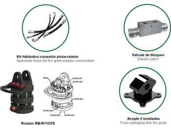 New Grapple for Loader crane Agricultural grab PAF-16: picture 3