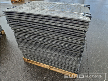 Construction equipment Unused Pallet of Plastic Connectable Road Plates, 1200x800x28mm, 22kg per Plate (35 of): picture 4