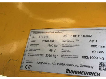 Reach truck Jungheinrich ETV216: picture 4
