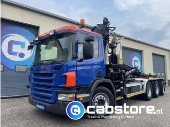 Crane truck Scania P380 LB 8x4*4 HNA Euro 5 - HIAB 211 E-3 Hipro Crane with remote control + Multilift  XR26S61 Hooklift - Year 2009 - Km 336.501 !! - Good condition: picture 3
