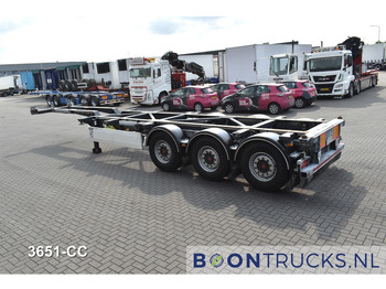 Container transporter/ Swap body semi-trailer Van Hool A3C002 2x20-30-40-45ft HC * LIFT AXLE * SAF / DISC * EXTENDABLE REAR: picture 3