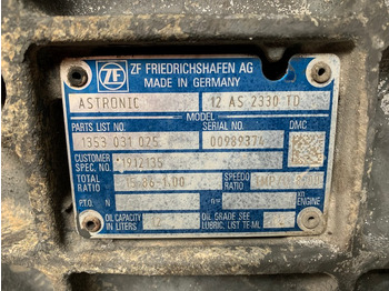 Gearbox for Truck CUTIE DE VITEZE ZF 12 AS 2330 TD R=15,86-1,00: picture 5