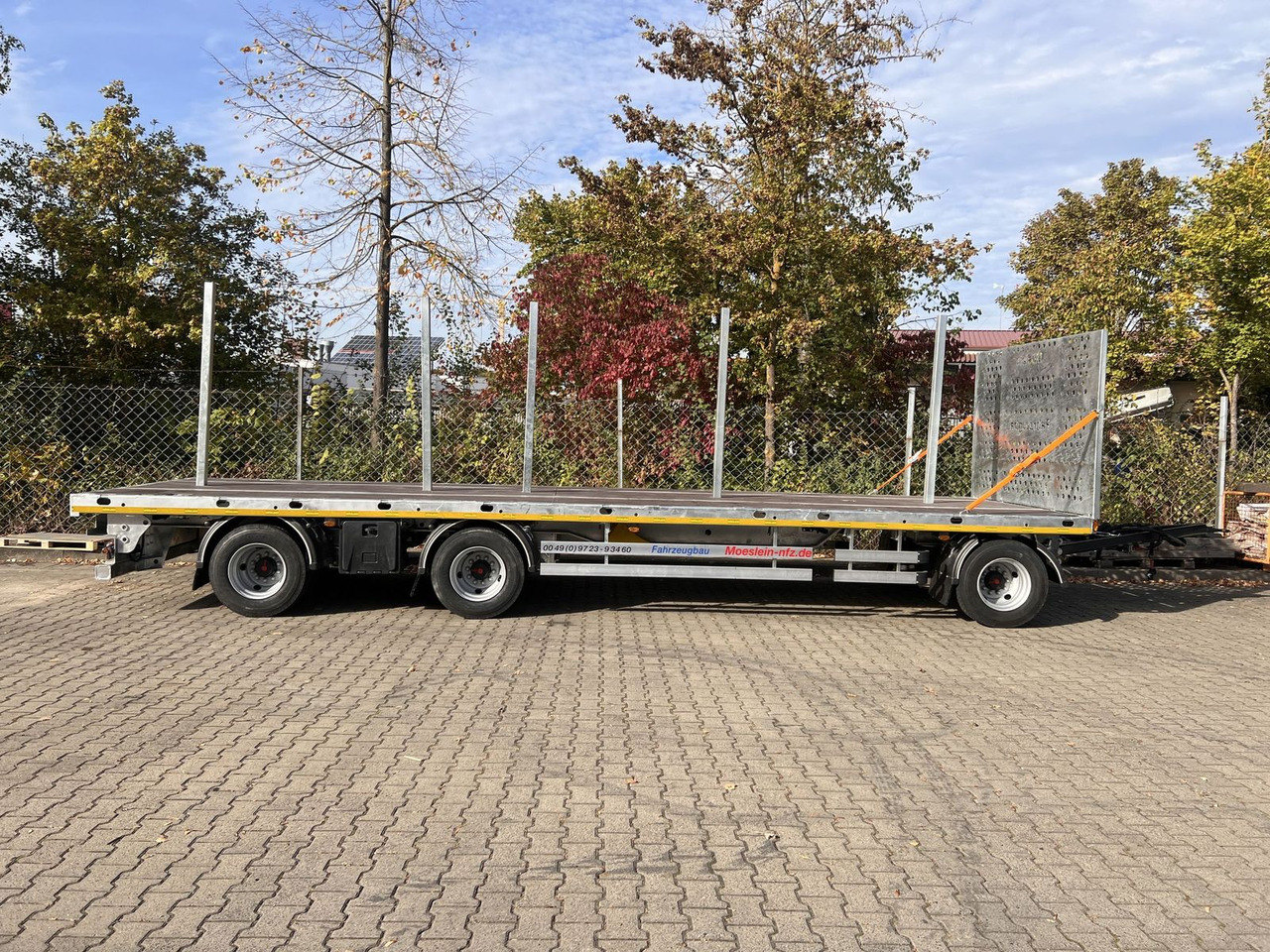 Dropside/ Flatbed trailer Möslein  3 Achs Jumbo- Plato- Anhänger 8,60 m, Mega: picture 10