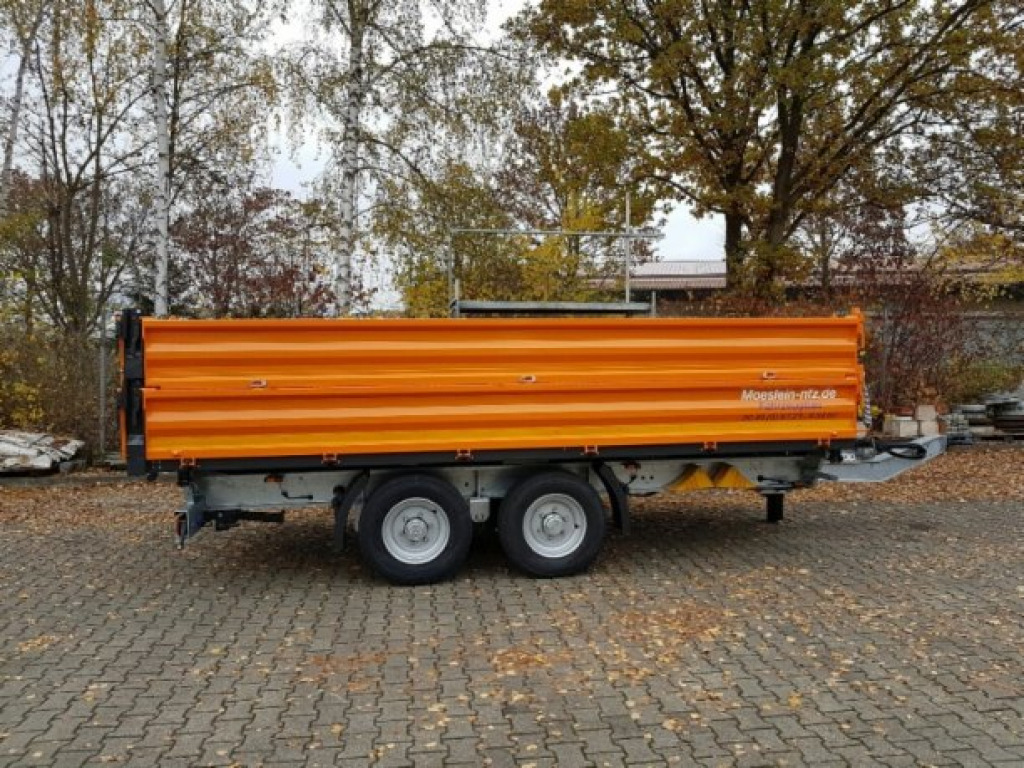 Möslein TTD13- BA Orange 13 t Tandem Kipper Tiefladermit Bordwand- Aufsatz-- Neufahrzeug -- - Tipper trailer: picture 1 Möslein TTD13- BA Orange 13 t Tandem Kipper Tiefladermit Bordwand- Aufsatz-- Neufahrzeug -- - Tipper trailer: picture 1