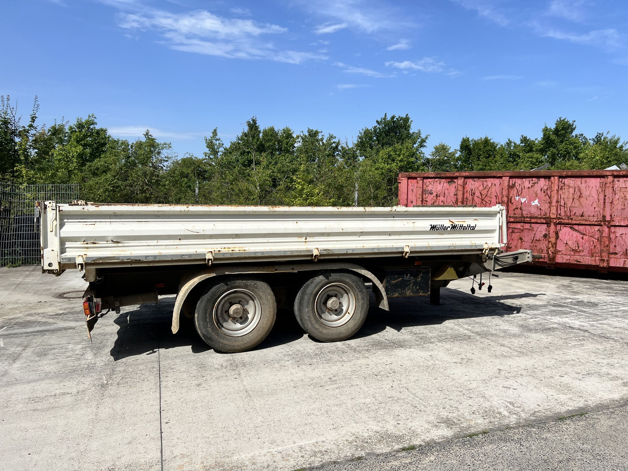 Müller Mitteltal TA-2 13,5 t Tandemkipper- Tieflader - Tipper trailer: picture 3 Müller Mitteltal TA-2 13,5 t Tandemkipper- Tieflader - Tipper trailer: picture 3