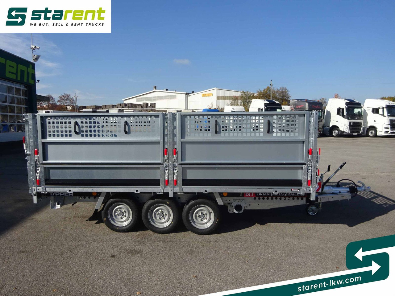 Brian James Trailers Tipper, Elektrisch Kippbar, Rampen - Dropside/ Flatbed trailer: picture 4 Brian James Trailers Tipper, Elektrisch Kippbar, Rampen - Dropside/ Flatbed trailer: picture 4