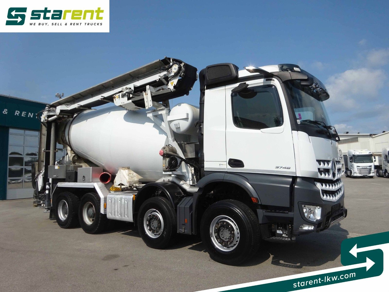Mercedes-Benz Arocs 3748 8x4 Liebherr Betonmischer + Förderb. - Concrete mixer truck: picture 3 Mercedes-Benz Arocs 3748 8x4 Liebherr Betonmischer + Förderb. - Concrete mixer truck: picture 3