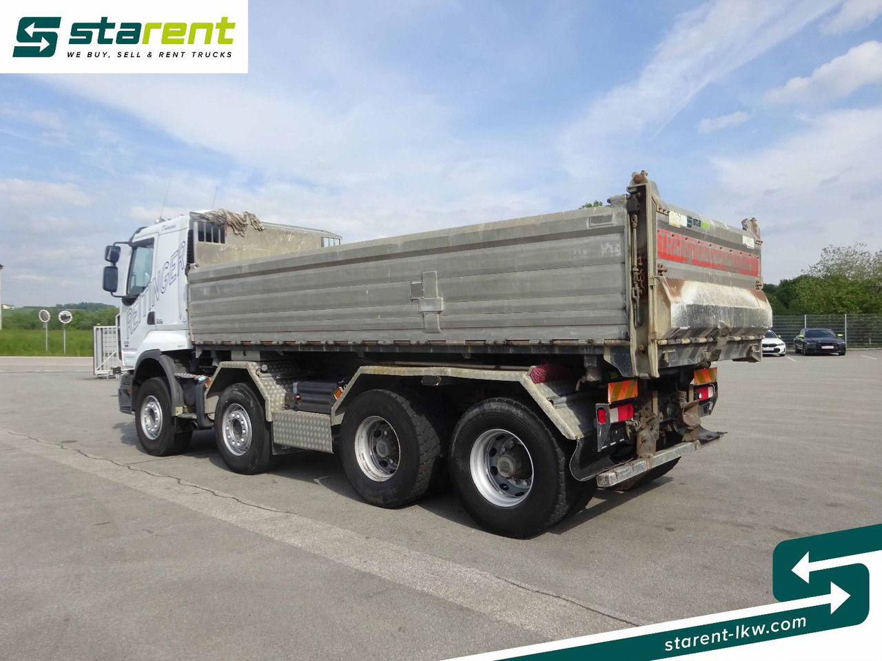 Tipper Renault Premium 450 DXi, 8x4, 3 Seitenkipper, Standklima: picture 13