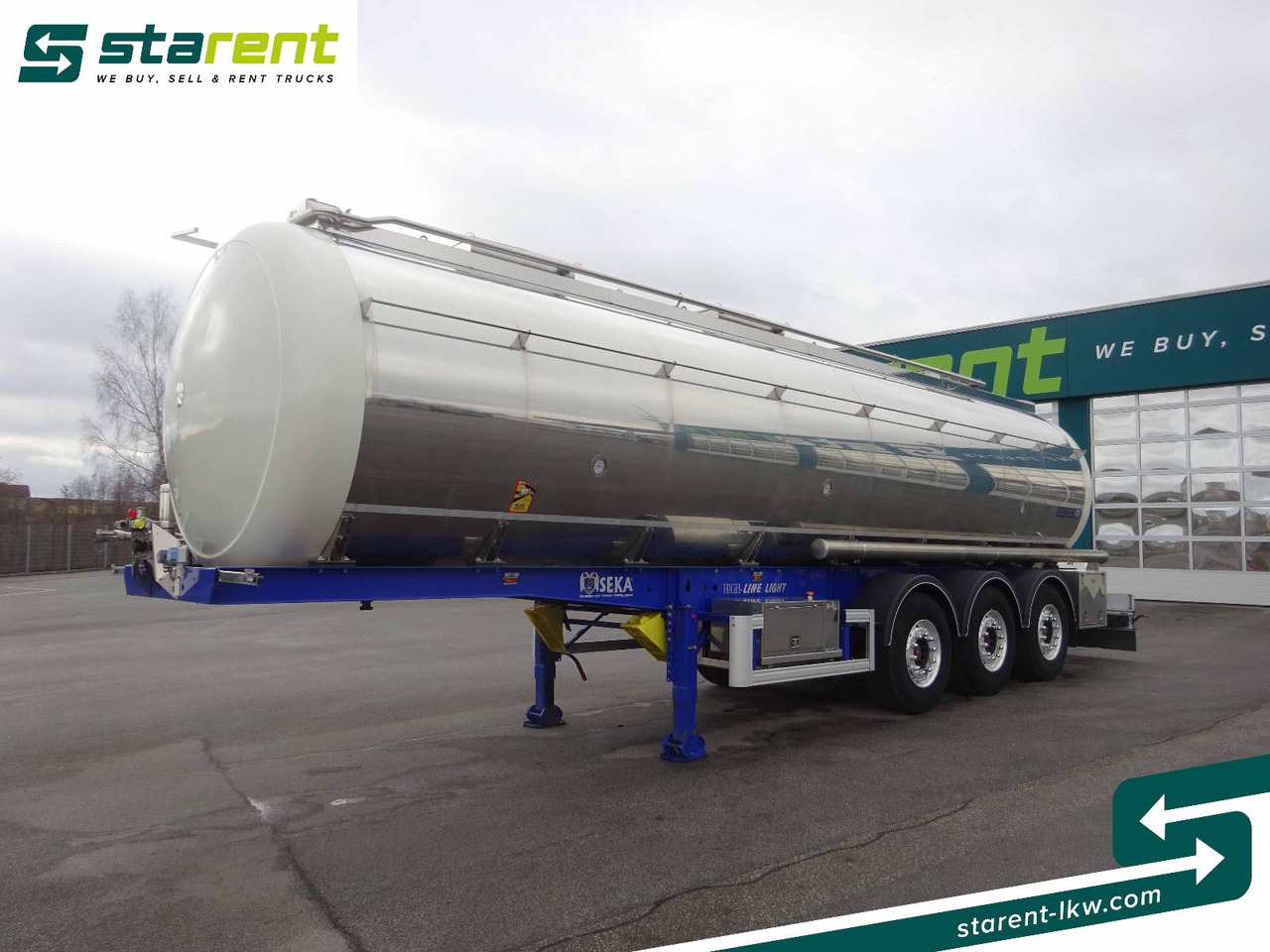SEKA Lebensmitteltank, 31.000L, Liftachse, Alufelgen - Tank semi-trailer: picture 1 SEKA Lebensmitteltank, 31.000L, Liftachse, Alufelgen - Tank semi-trailer: picture 1
