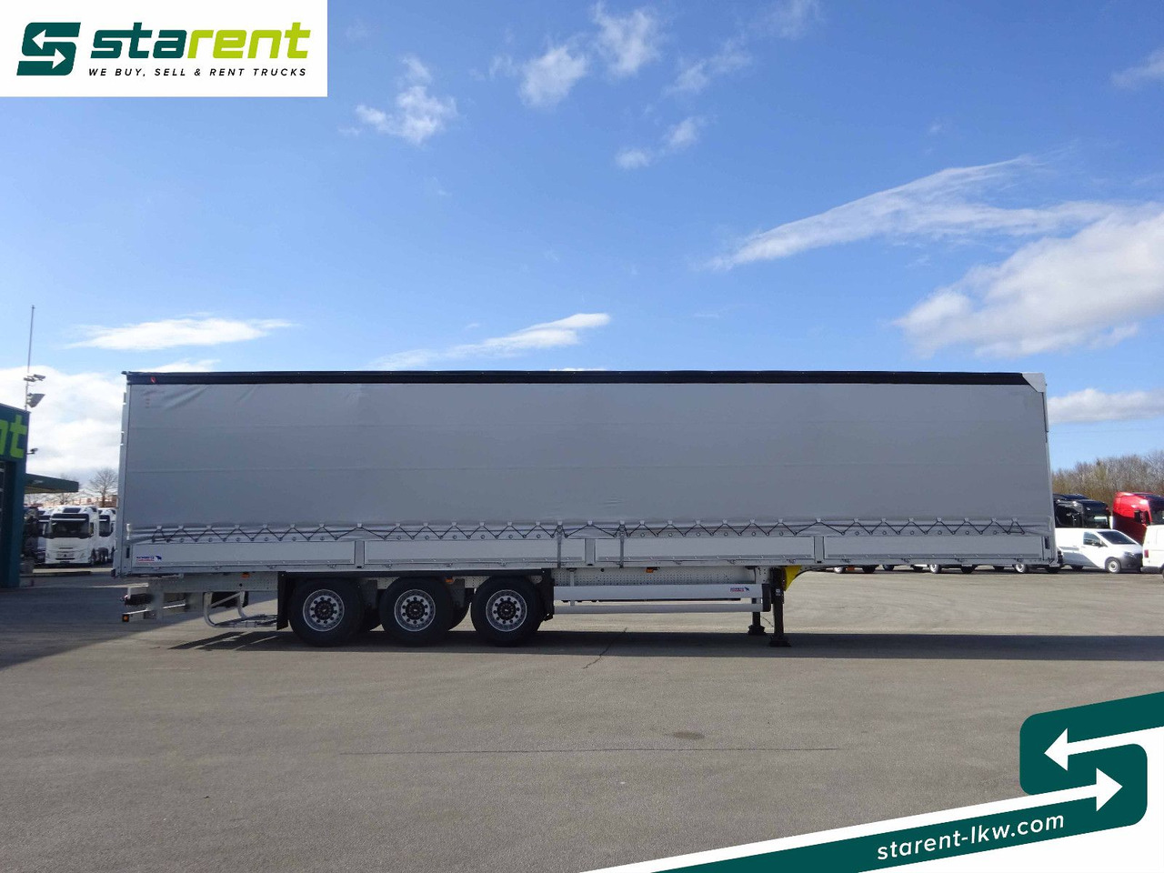 Schmitz Cargobull Tautliner, Bordwand 60cm, Hubdach, Liftachse - Curtainsider semi-trailer: picture 4 Schmitz Cargobull Tautliner, Bordwand 60cm, Hubdach, Liftachse - Curtainsider semi-trailer: picture 4