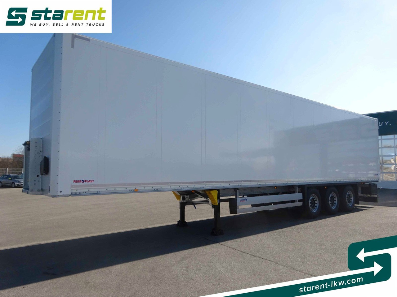 Schmitz Cargobull Trockenfrachtkoffer, Doppelstock, Liftachse - Closed box semi-trailer: picture 1 Schmitz Cargobull Trockenfrachtkoffer, Doppelstock, Liftachse - Closed box semi-trailer: picture 1