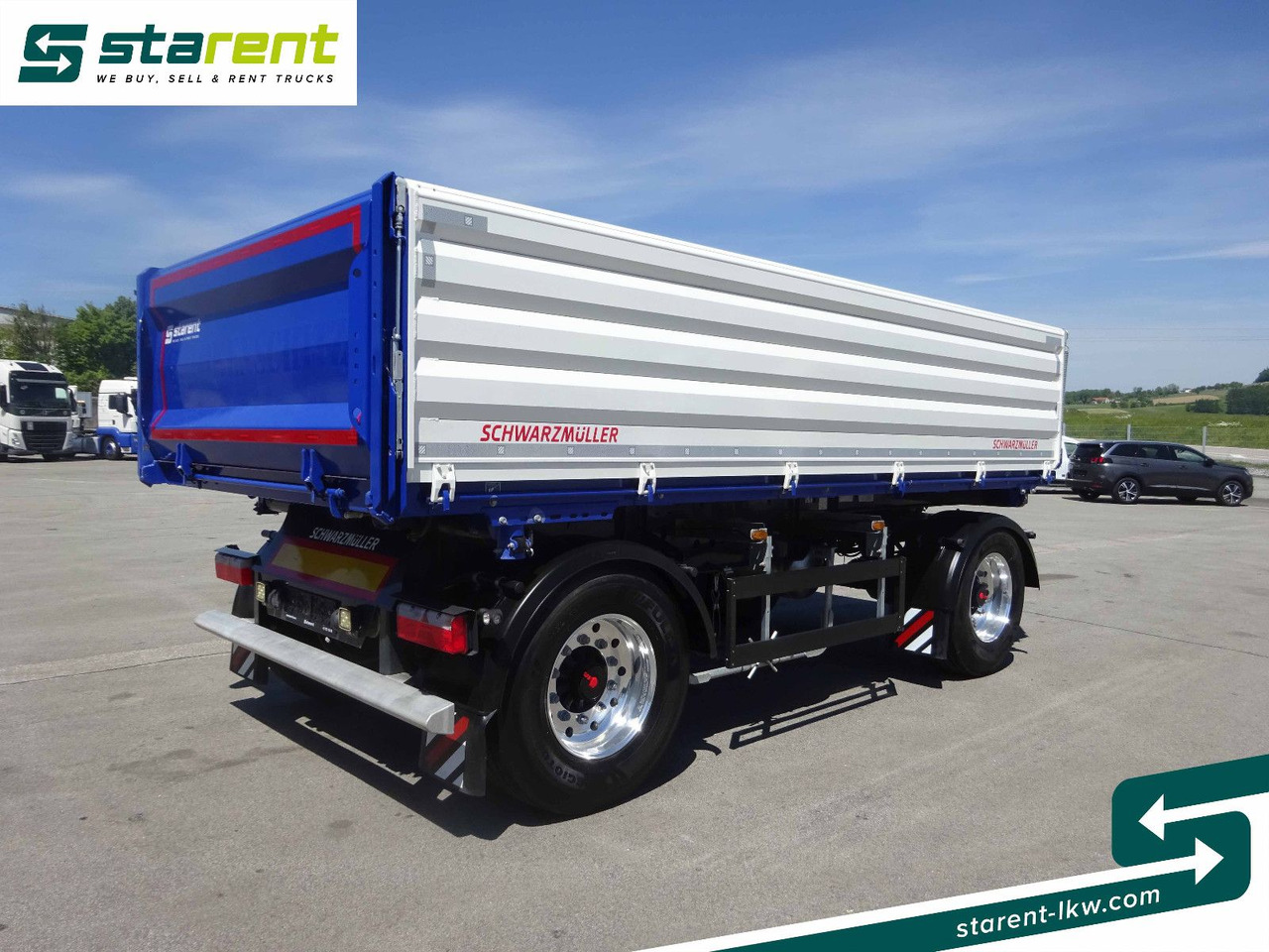 Schwarzmüller Kippanhänger, 3 Seiten Kipper, Bordwände (100cm) - Dropside/ Flatbed trailer: picture 5 Schwarzmüller Kippanhänger, 3 Seiten Kipper, Bordwände (100cm) - Dropside/ Flatbed trailer: picture 5