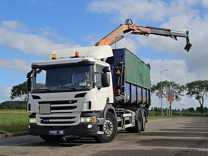 Scania P410 HOOK + BOX + CRANE - Hook lift truck, Crane truck: picture 1 Scania P410 HOOK + BOX + CRANE - Hook lift truck, Crane truck: picture 1
