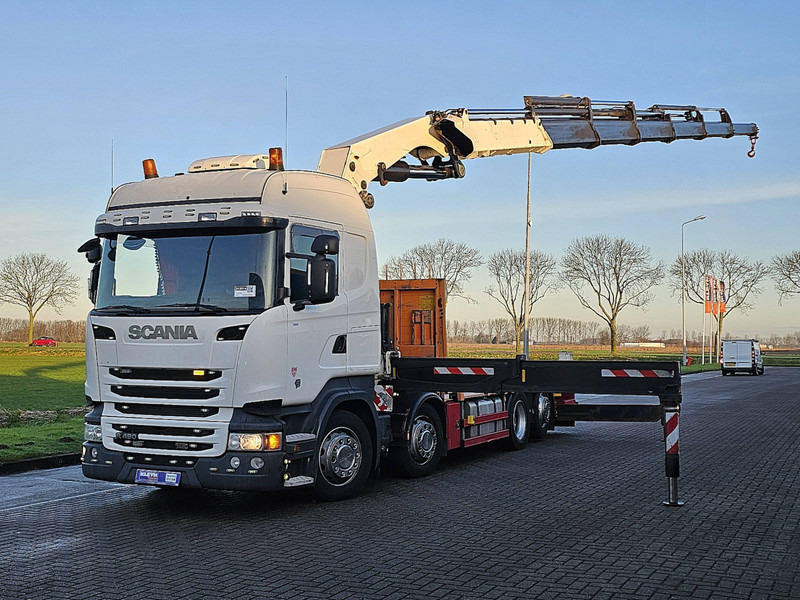 Scania R490 - Dropside/ Flatbed truck, Crane truck: picture 2 Scania R490 - Dropside/ Flatbed truck, Crane truck: picture 2