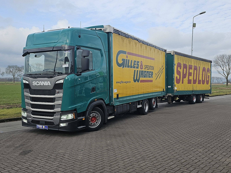 Curtainsider truck Scania S450 6X2*4 FORKLIFT CONN.: picture 14