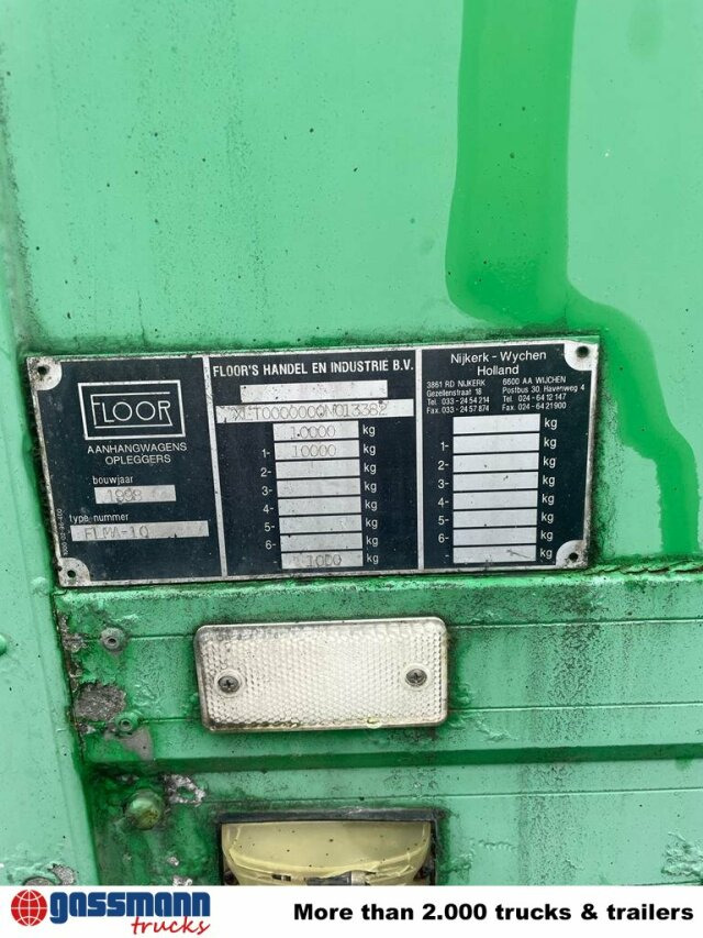 Floor FLMA 10, Blumenanhänger, LBW - Closed box trailer: picture 3 Floor FLMA 10, Blumenanhänger, LBW - Closed box trailer: picture 3