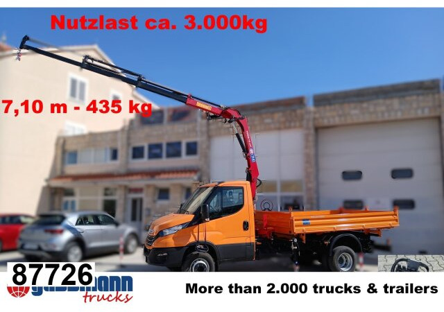Iveco Daily 70C18H 4x2 mit Kran HMF 340-K3, Funk - Tipper, Crane truck: picture 1 Iveco Daily 70C18H 4x2 mit Kran HMF 340-K3, Funk - Tipper, Crane truck: picture 1