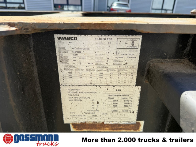Lag 0-3-39 CD Containerchassis, 20ft und 30ft, ADR - Container transporter/ Swap body semi-trailer: picture 2 Lag 0-3-39 CD Containerchassis, 20ft und 30ft, ADR - Container transporter/ Swap body semi-trailer: picture 2