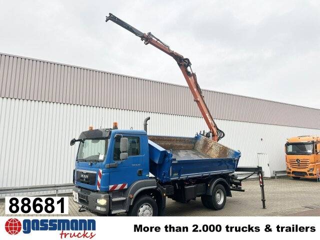 MAN TGM 18.290 4X4 BB, EEV, Heckkran Atlas AK - Tipper, Crane truck: picture 1 MAN TGM 18.290 4X4 BB, EEV, Heckkran Atlas AK - Tipper, Crane truck: picture 1