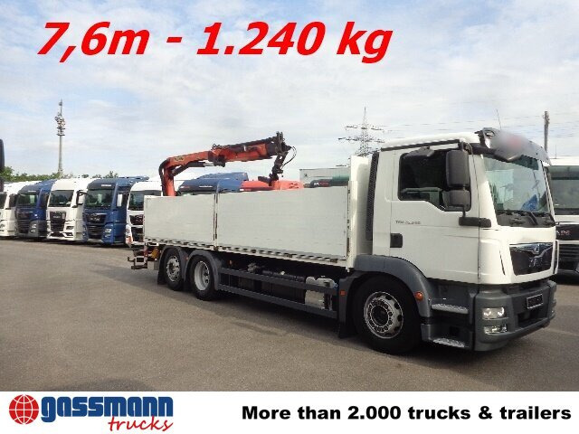 MAN TGM 26.340 6x2-4 LL,Lenk-Liftachse, Heckkran, - Dropside/ Flatbed truck, Crane truck: picture 5 MAN TGM 26.340 6x2-4 LL,Lenk-Liftachse, Heckkran, - Dropside/ Flatbed truck, Crane truck: picture 5