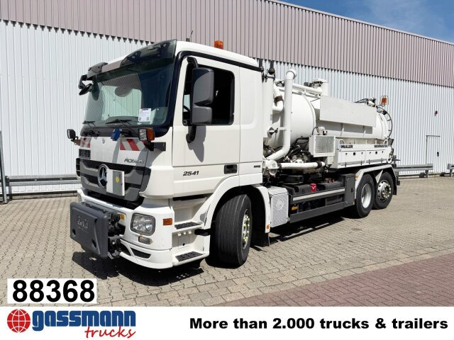 Mercedes-Benz Actros 2541 L 6x2, Müller Saug-/Spülwagen ca. - Road sweeper: picture 1 Mercedes-Benz Actros 2541 L 6x2, Müller Saug-/Spülwagen ca. - Road sweeper: picture 1
