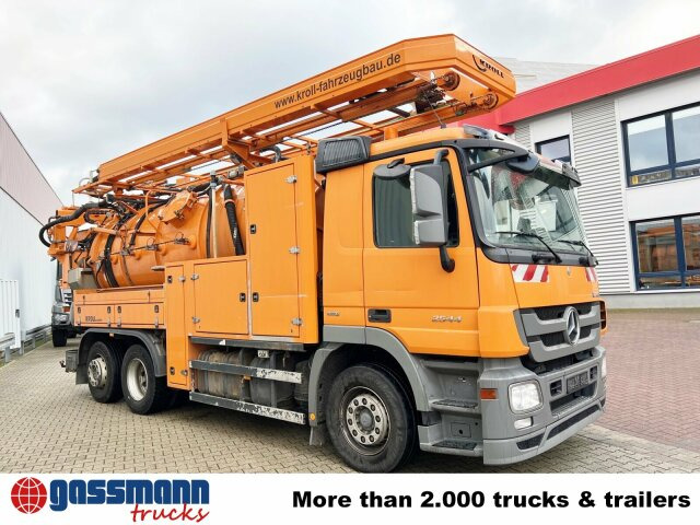 Road sweeper Mercedes-Benz Actros 2544 L 6x2, Lenkachse, Kroll: picture 9