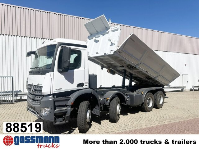 Mercedes-Benz Arocs 4142/45 K 8x4/4, Meiller Bordmatik links - Tipper: picture 1 Mercedes-Benz Arocs 4142/45 K 8x4/4, Meiller Bordmatik links - Tipper: picture 1