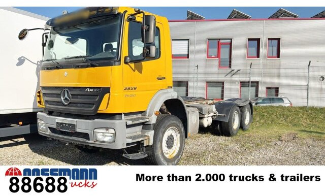 Mercedes-Benz Axor 2629 K 6x4, PTO, Steel, Manual, 6-Zylinder - Cab chassis truck: picture 1 Mercedes-Benz Axor 2629 K 6x4, PTO, Steel, Manual, 6-Zylinder - Cab chassis truck: picture 1