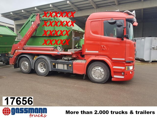 Scania G 450 /6x2/4, Meiller AK 16 MTG, Funk, Teleskop - Skip loader truck: picture 1 Scania G 450 /6x2/4, Meiller AK 16 MTG, Funk, Teleskop - Skip loader truck: picture 1