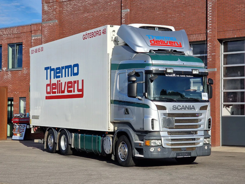 Scania R500 V8 Highline 6x2*4 - Thermoking T1200R Frigo - Retarder - Steering axle - Loadlift - Leather - Refrigerator truck: picture 1 Scania R500 V8 Highline 6x2*4 - Thermoking T1200R Frigo - Retarder - Steering axle - Loadlift - Leather - Refrigerator truck: picture 1