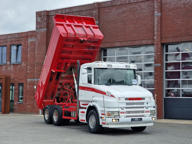 Scania T124-470 6x2 - Tipper - Manual gearbox - Full steel - Robson Drive - New Engine - Torpedo/Hauber - Tipper: picture 1 Scania T124-470 6x2 - Tipper - Manual gearbox - Full steel - Robson Drive - New Engine - Torpedo/Hauber - Tipper: picture 1