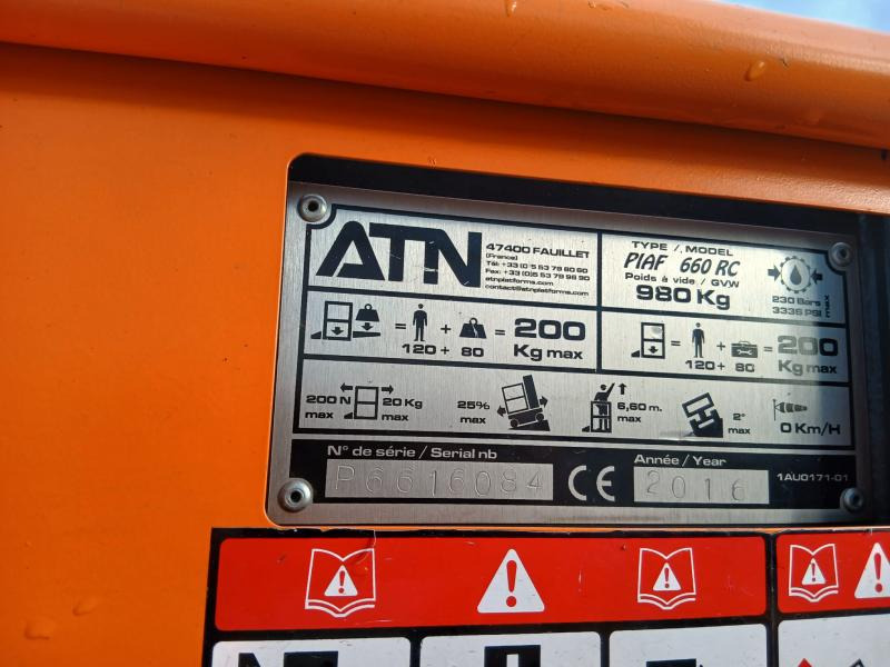 Atn PIAF 660 RC - Vertical mast lift: picture 5 Atn PIAF 660 RC - Vertical mast lift: picture 5