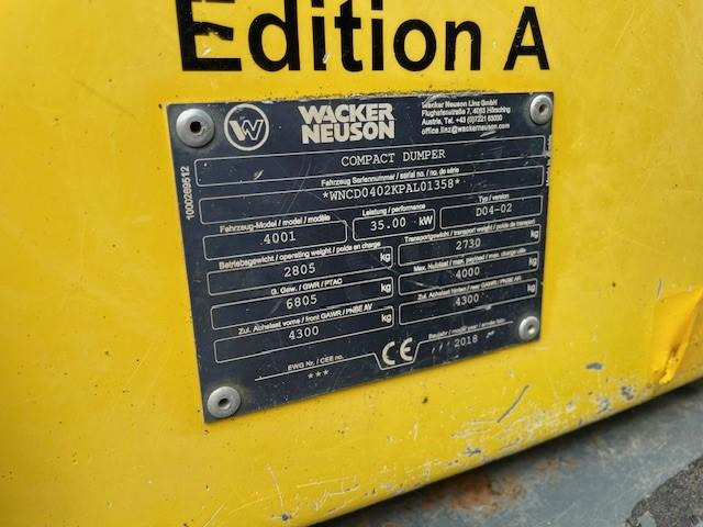 Wacker Neuson 4001 - Articulated dumper: picture 5 Wacker Neuson 4001 - Articulated dumper: picture 5