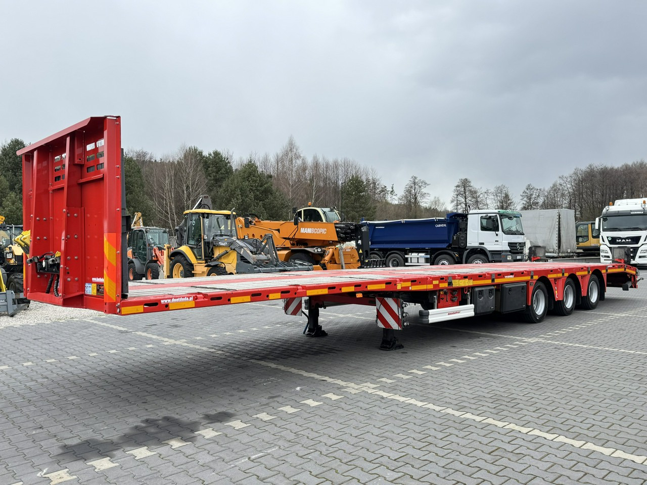Kassbohrer Niskopodłogowa Telemega Rozciągana 7.25 3-Osiowa Oś skrętna - Low loader semi-trailer: picture 2 Kassbohrer Niskopodłogowa Telemega Rozciągana 7.25 3-Osiowa Oś skrętna - Low loader semi-trailer: picture 2