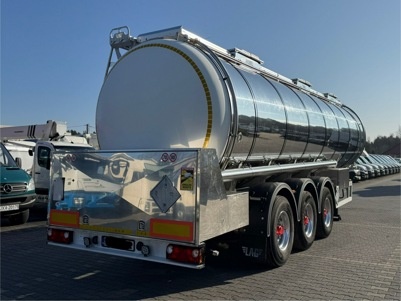 Tank semi-trailer Lag Spożywcza Magyar Izolowana Webasto Pompa Elektryczna do Zrzutu: picture 29