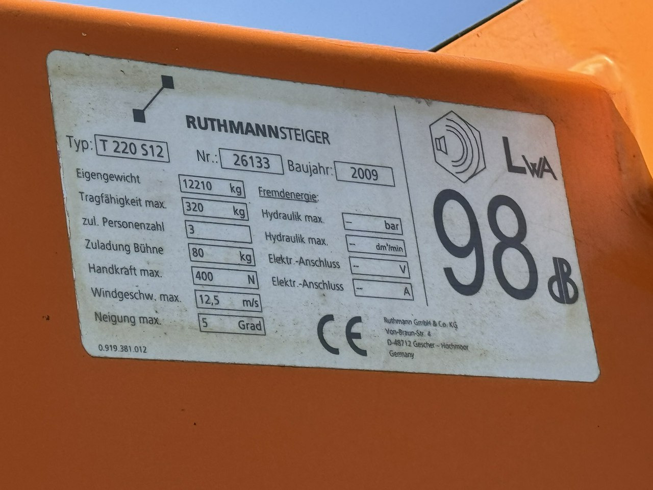 Mercedes Atego 1324 4x4 Zwyżka RUTHMANN STEIGER T220S12 Podnośnik Koszowy on lease Mercedes Atego 1324 4x4 Zwyżka RUTHMANN STEIGER T220S12 Podnośnik Koszowy: picture 12