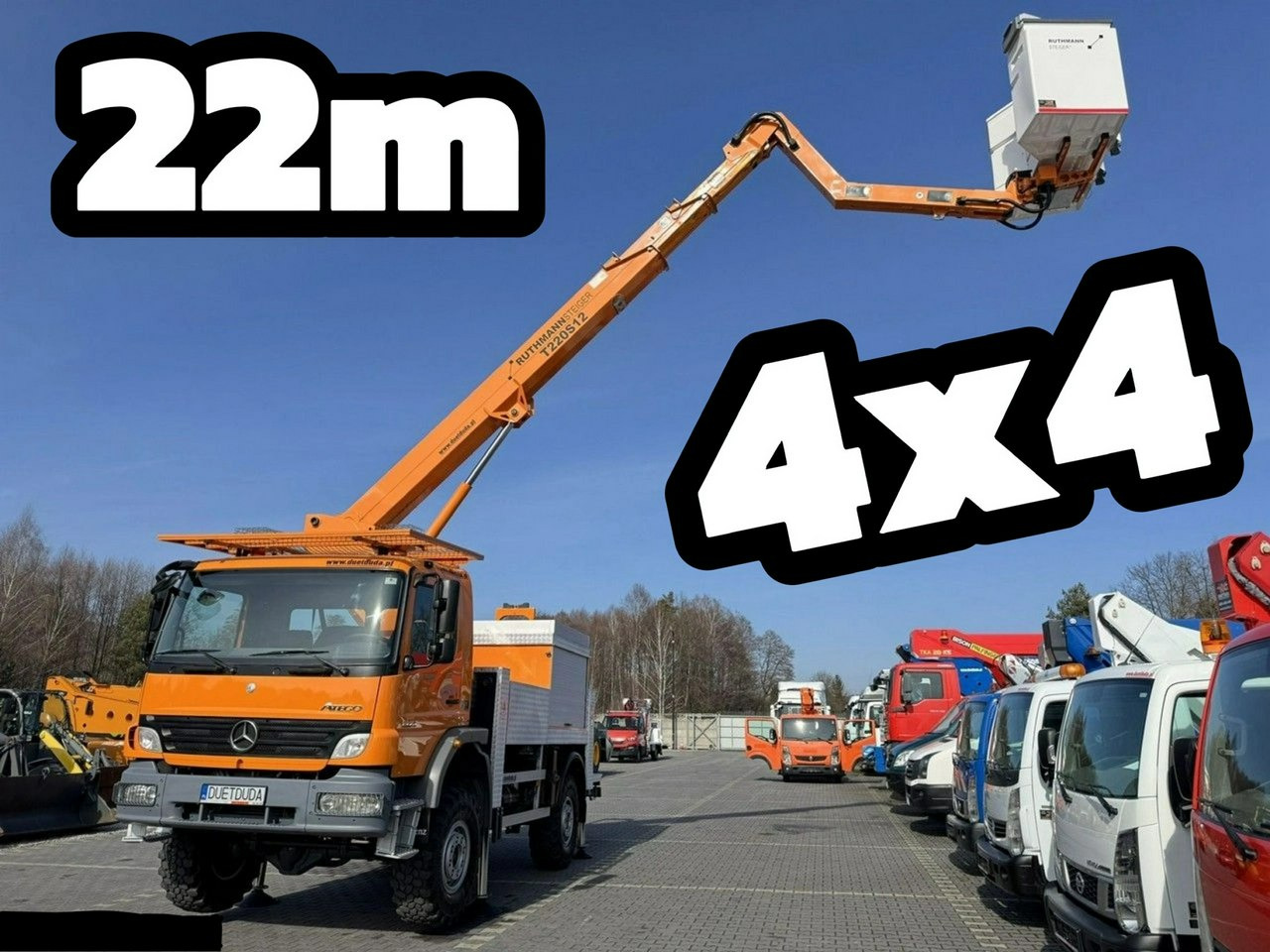 Mercedes Atego 1324 4x4 Zwyżka RUTHMANN STEIGER T220S12 Podnośnik Koszowy - Truck mounted aerial platform: picture 1 Mercedes Atego 1324 4x4 Zwyżka RUTHMANN STEIGER T220S12 Podnośnik Koszowy - Truck mounted aerial platform: picture 1