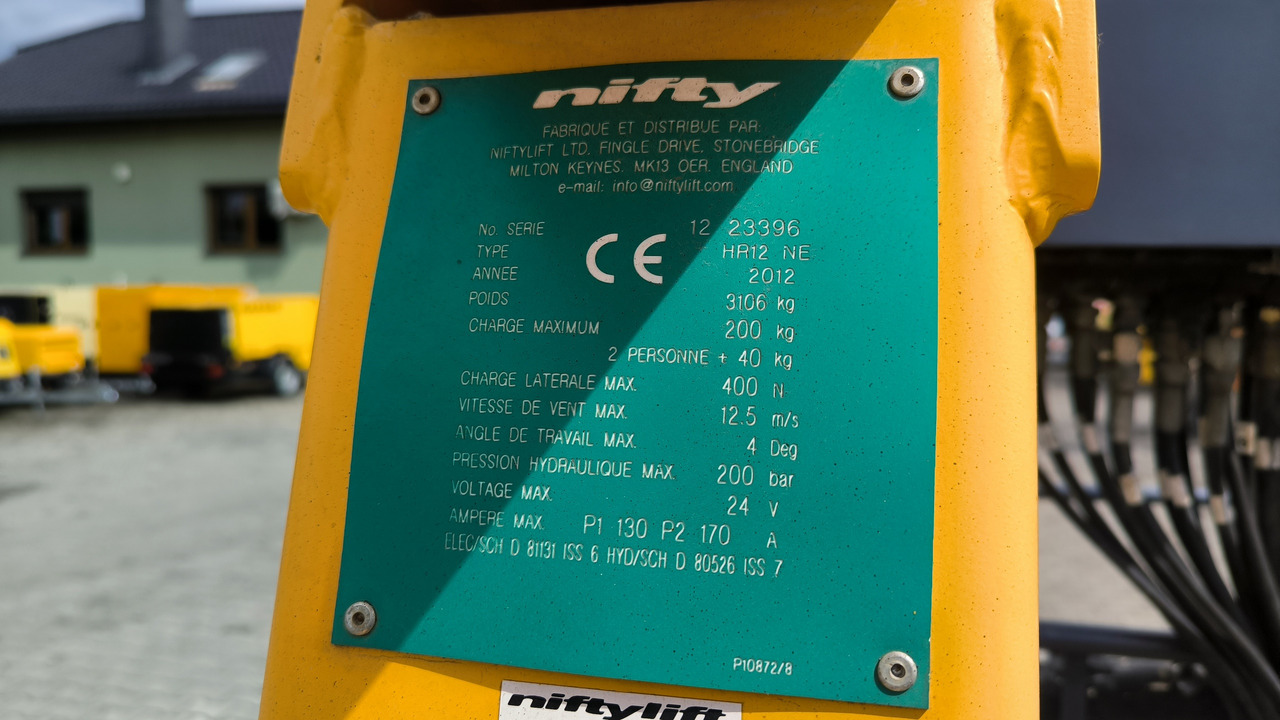 Articulated boom NIFTYLIFT HR 12 NE: picture 9