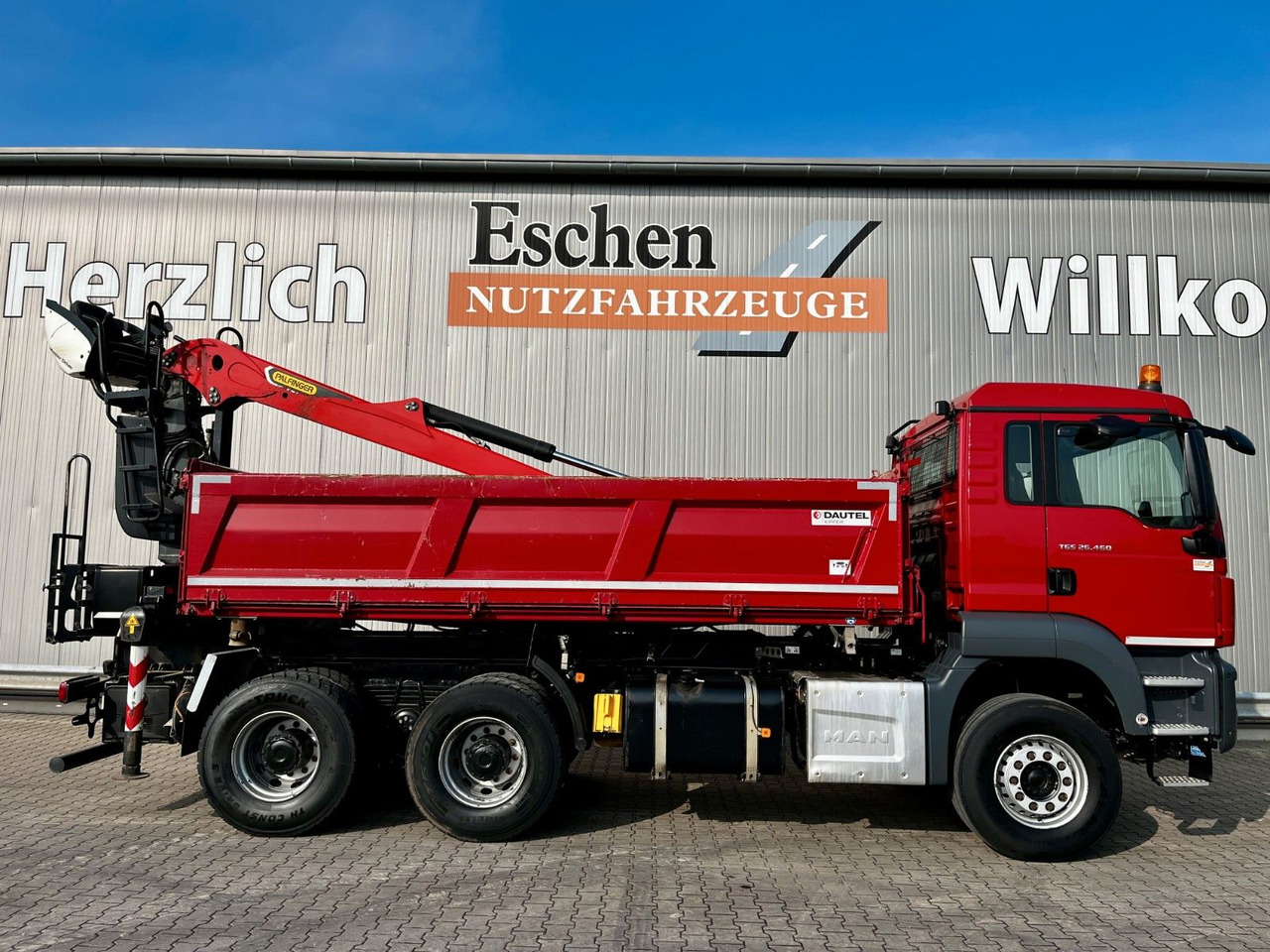 Tipper, Crane truck MAN TGS 26.460 6x4BB|Palfinger M12L83 Kran*Bordmatik: picture 7