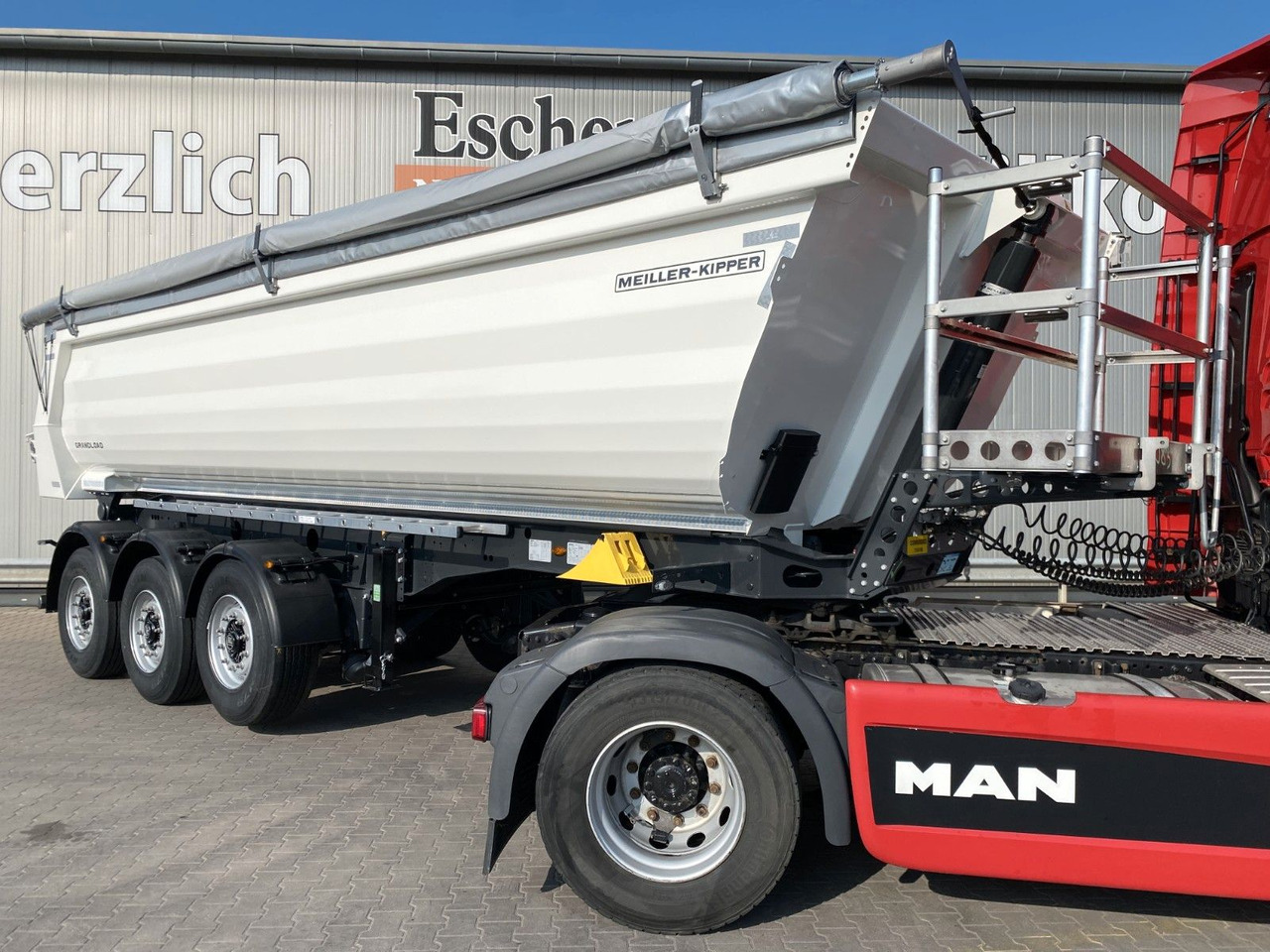 Meiller MHPS 44.3 NEW | Grandload*WEIß RAL9010*Plane*BPW - Tipper semi-trailer: picture 1 Meiller MHPS 44.3 NEW | Grandload*WEIß RAL9010*Plane*BPW - Tipper semi-trailer: picture 1