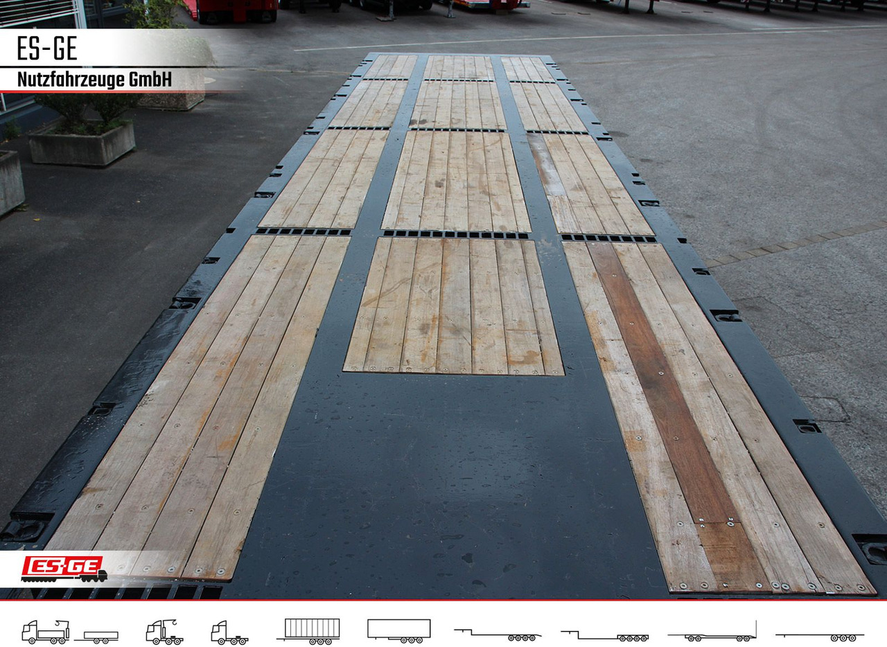 Dropside/ Flatbed semi-trailer ES-GE 2-Achs-Sattelanhänger: picture 8