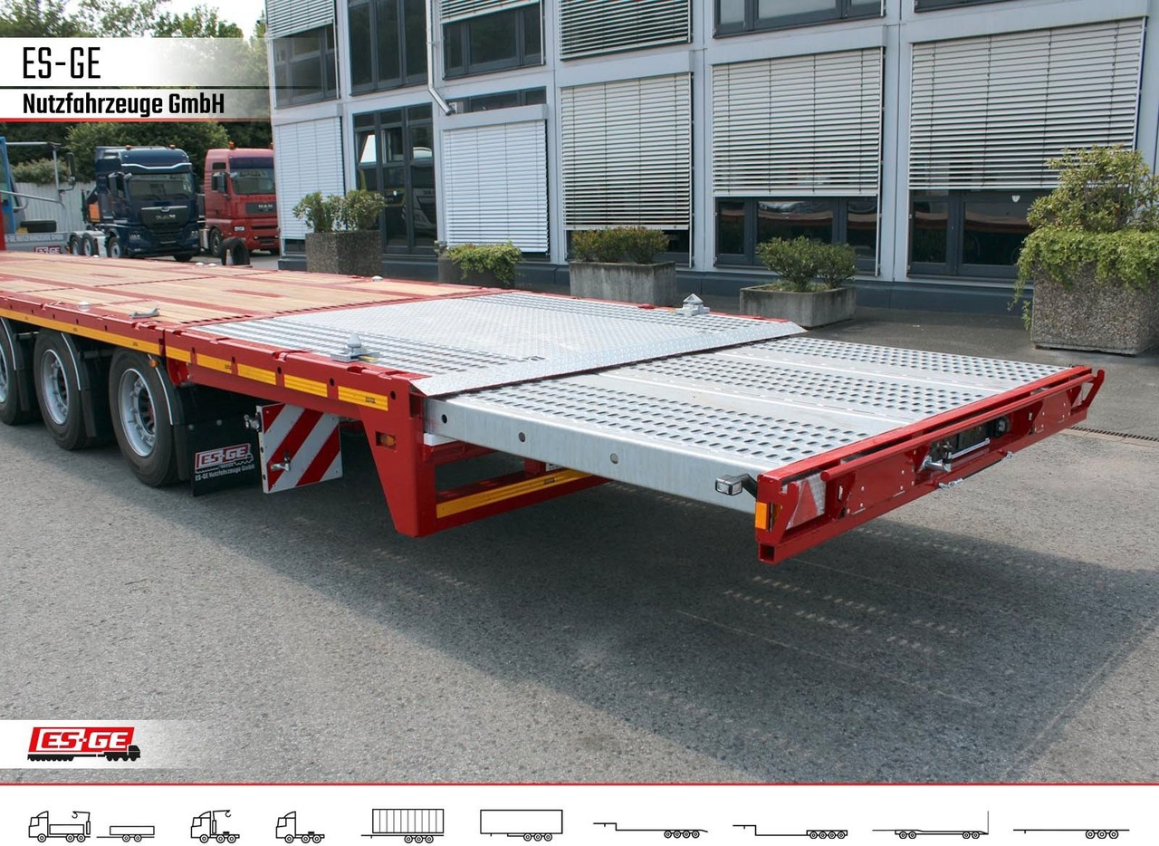 ES-GE 3-Achs Megatrailer, hydr. Heckabsenkung - Dropside/ Flatbed semi-trailer: picture 5 ES-GE 3-Achs Megatrailer, hydr. Heckabsenkung - Dropside/ Flatbed semi-trailer: picture 5