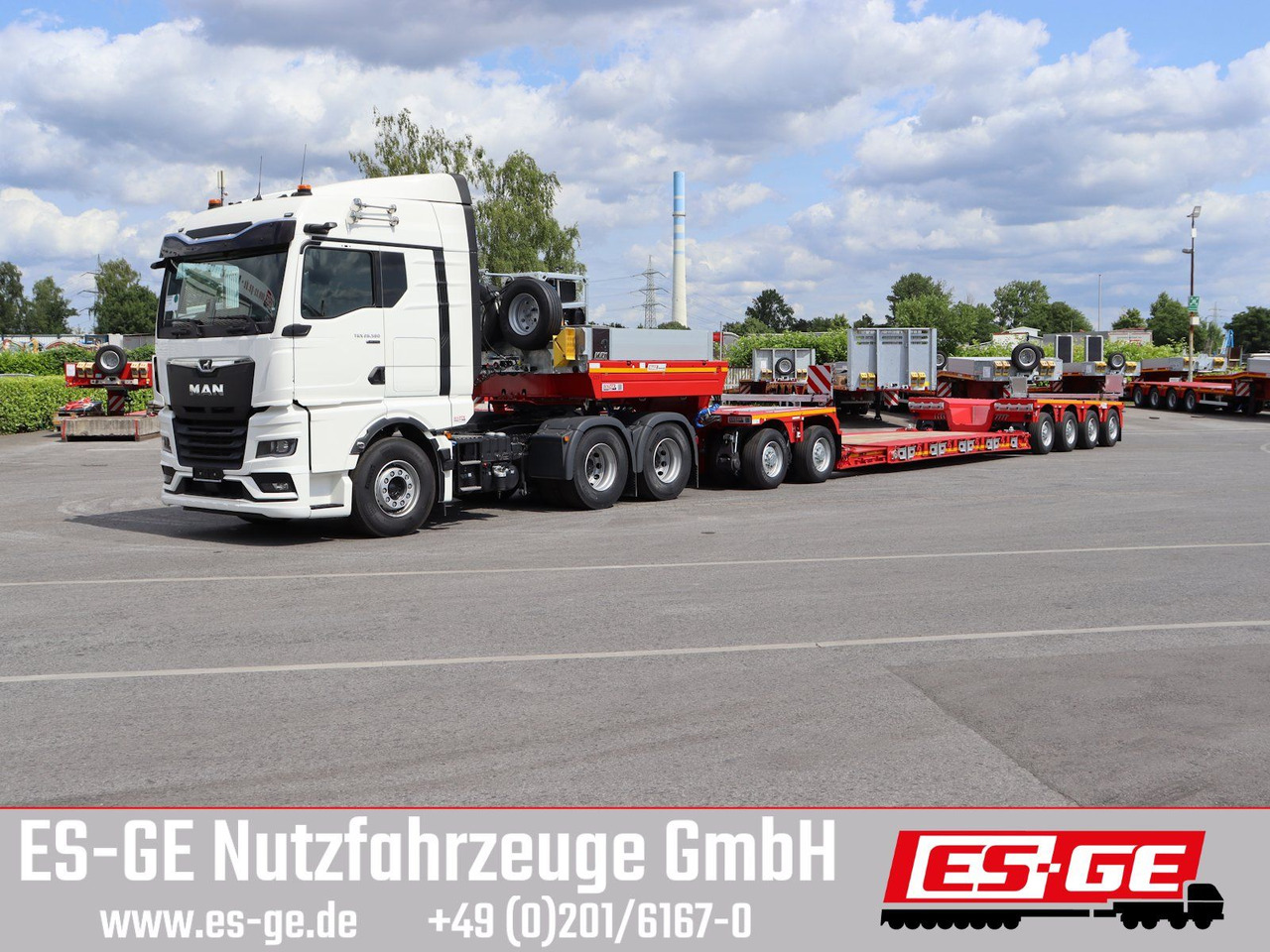 Faymonville MAX 710 Tiefbett 2+4 PA - Low loader semi-trailer: picture 2 Faymonville MAX 710 Tiefbett 2+4 PA - Low loader semi-trailer: picture 2