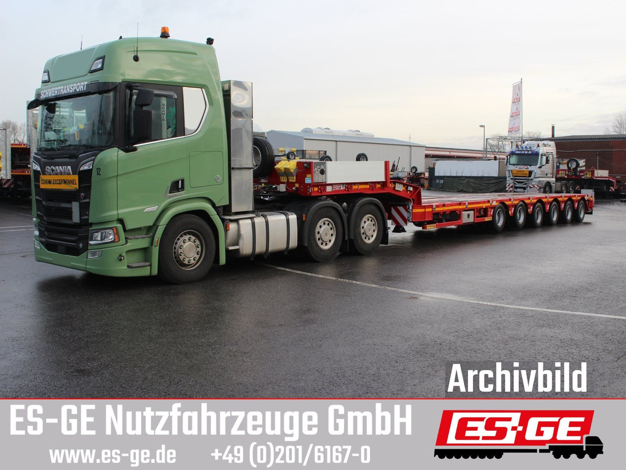 Faymonville Multimax Satteltieflader - hydr. gelenkt - Low loader semi-trailer: picture 2 Faymonville Multimax Satteltieflader - hydr. gelenkt - Low loader semi-trailer: picture 2