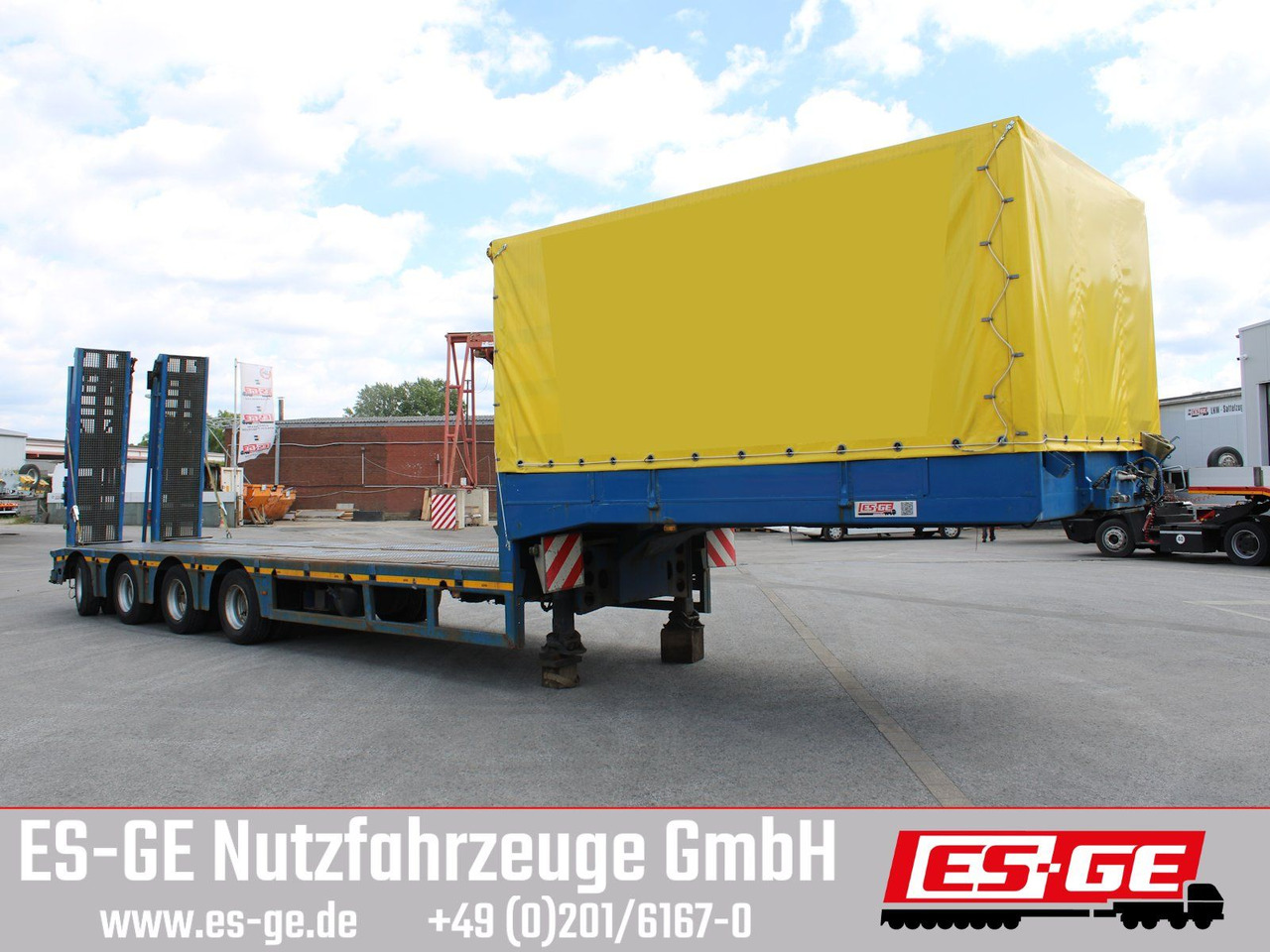 Kässbohrer 4-Achs-Satteltieflader - Low loader semi-trailer: picture 4 Kässbohrer 4-Achs-Satteltieflader - Low loader semi-trailer: picture 4