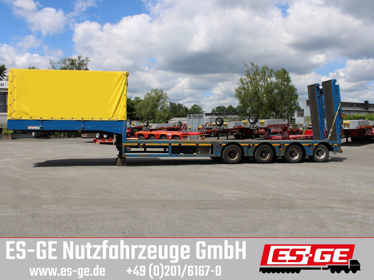 Kässbohrer 4-Achs-Satteltieflader - Low loader semi-trailer: picture 5 Kässbohrer 4-Achs-Satteltieflader - Low loader semi-trailer: picture 5